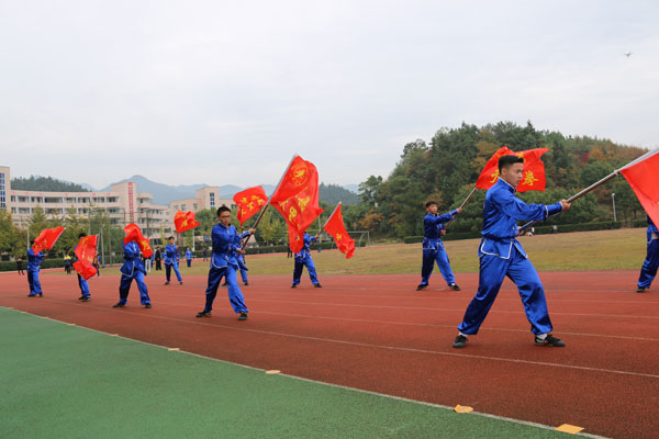 建德天罡拳精彩亮相中小学运动会开幕式